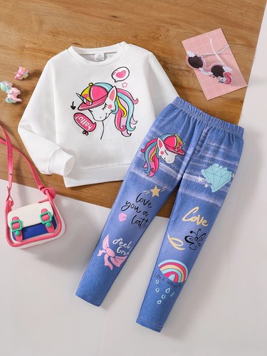 Set completo pigiama unicorno
