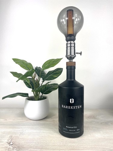 Lampada con bottiglia gin - con,