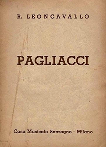 Pagliacci rilegatura - pagliacci, [rilegatura