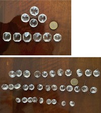 Lotto 43 gocce per lampadario