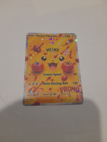 Carta pokemon heinz pikachu - carta,