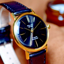 Orologio da polso uomo sovietico vintage NOS Poljot De LUXE ultra sottile 23 Jewels 2209 URSS