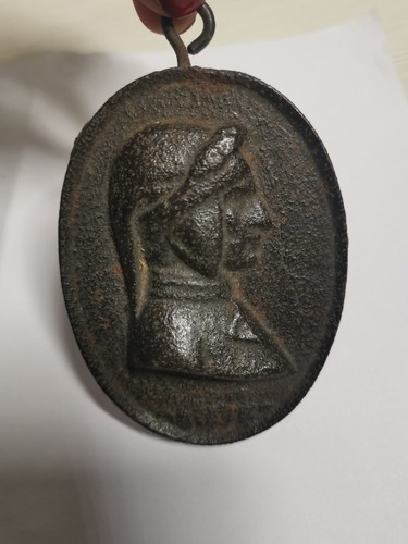 Antica placca fregio dante - antica,