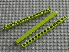 3 x LEGO Technic lime Beam 15 ref 32278 / set 42105 8959 8274 8284 8649 8941 ..