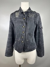 Giacca denim grigio vintage