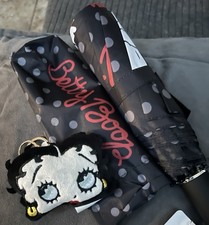 Ombrello Betty Boop nero nuovo