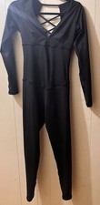 V-neck Low Back Catsuit
