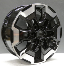 CERCHIO IN LEGA NISSAN NAVARA D40 NP300 18" NERO TAGLIO DIAMANTATO OEM ORIGINALE X1