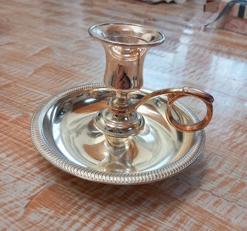 Candelabro argentato - candelabro,