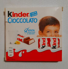 KINDER CIOCCOLATO CON BAMBINO UFFICIALE FERRERO ALBA - SCATOLA VUOTA - ITALIA