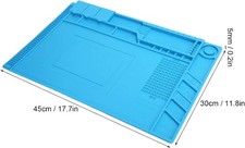 TAPPETO TAPPETINO SILICONE TERMICO ANTISTATICO RESISTENTE SALDATURE SMARTPHONE