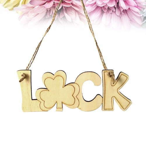 Trifoglio legno gocce da - in,