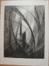 Georges Guido FILIBERTI - Gravure Lux Perpetua catholicisme mysticisme 1965 *