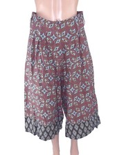 Pantalone Da Donna Dixie Taglia Small S Bordeaux Harem Cavallo Ampio Polpaccio