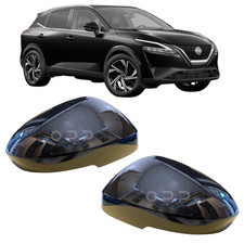 Calotta Specchietto Laterale Dipinta Metallico Nero Per Nissan Qashqai 2021- J12