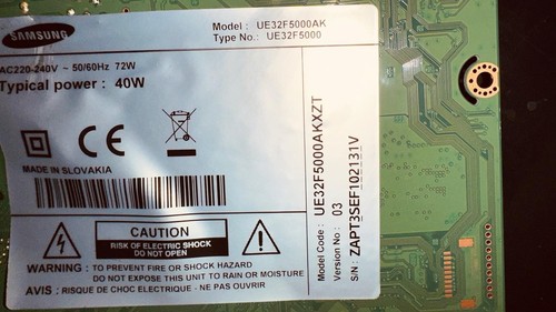 Main board samsung ue32f5000ak - main,