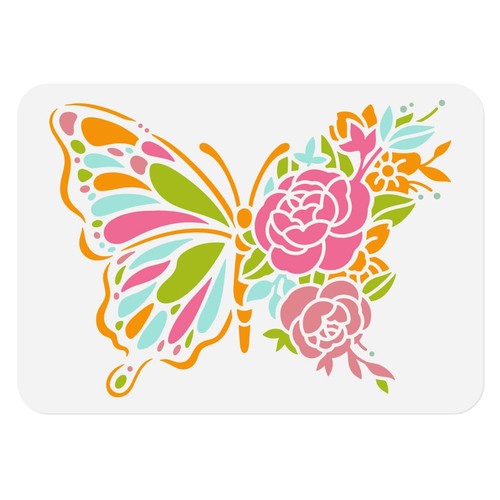 Stencil parete fiore - stencil,
