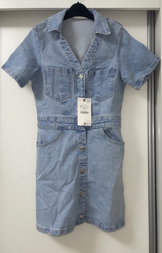 Zara mini abito denim - mini,