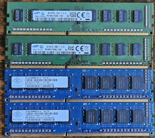Ram memoria 4gb - 4gb, pc3-12800