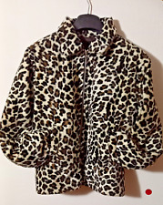 Pelliccia Sintetica Sisley XL Bambina Leopardata Made In Italy