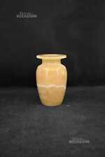 Vaso Piccolo In Pietra Alabastro Egiziano H 13 Cm