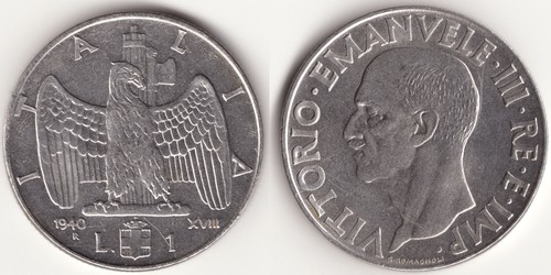 Italia lira 1940 - 1,