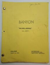 BANYON /  Morton S. Fine 1972