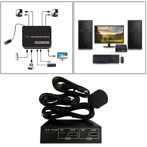 Switch kvm boîtier ports - kvm, 2