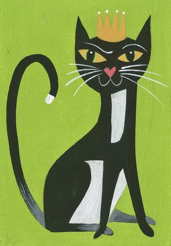 Aceo quadro originale gatto - originale,