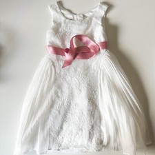 Abito Monsoon Bambina 6 Anni Bianco come nuovo