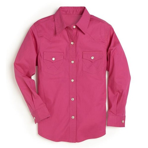 Wrangler pink pearl snap - pink,
