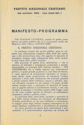 Opuscolo elettorale partito - opuscolo,