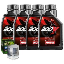 Kit Tagliando Olio motul 300V 5W40 + Filtro Per BMW R1200 C Montauk 2004>2005