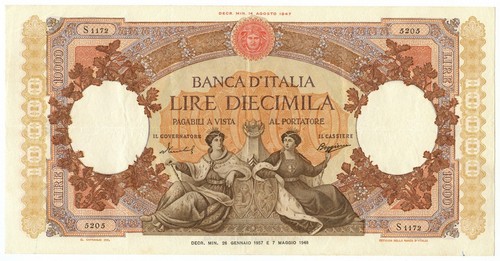 10000 lire capranesi - 10000,