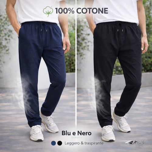 Pantaloni tuta uomo cotone - pantaloni,