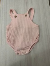 Salopette Calamaro Taglia 12 Mesi Colore Rosa Elasticizzato con Bottoni