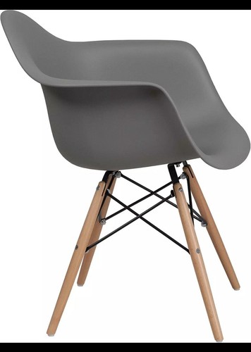 Sedia plastica grigia con - grigia,