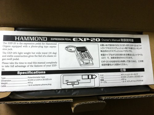 Pedale espressione exp 20 - di, exp-20