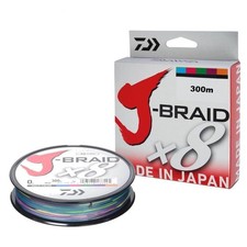 Daiwa J Braid 8 Braid 300 m multi colour Filo da pesca intrecciato