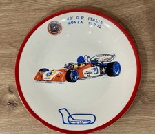 Piatto Ceramica Pagnossin Vintage 43° G.P. Italia MONZA 10/09/72