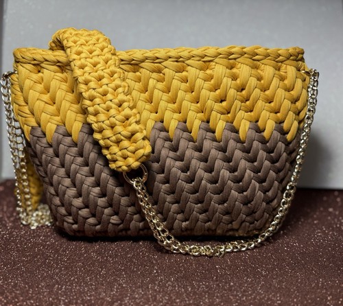 Borsa uncinetto fatta - borsa, a