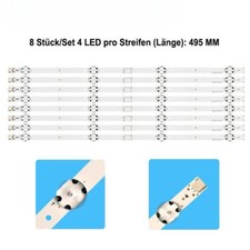 Striscia LED per Grundig 49VLX7000BP 49VLX7810BP 49VLX7730BP 49GUB7060 49GUW8768