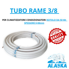 TUBO RAME 3/8 CONDIZIONAMENTO PER CLIMATIZZATORE CONDIZIONATORI ROTOLO DA 50 Mt