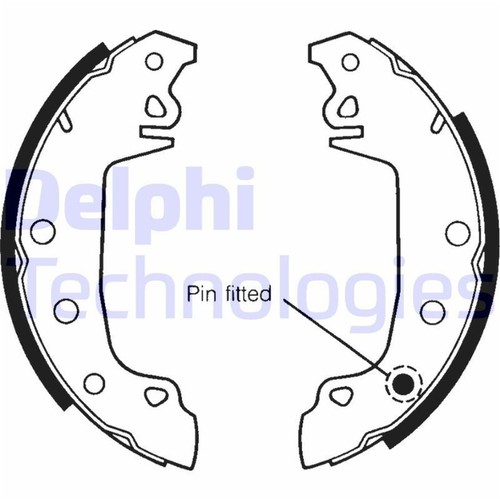Kit ganasce freno delphi 229mm - kit,