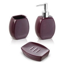 Set 3 accessori bagno da