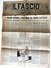 fascismo Il Fascio a. 1 n. 8 - 4 ottobre 1919 giornale fascista di combattimento