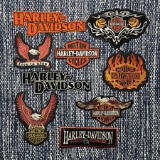 Patch Harley Davidson lotto di 9 diversi ricami da stiro