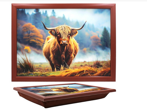 Highland cow laptray - highland,