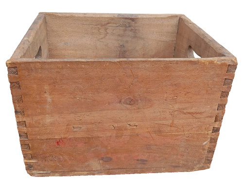 Antica cassetta legno porta - cassetta,