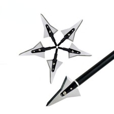 Tiro con l'arco testa larga balestra punte di freccia punti avvitati 110 grana 1,2" lame cu